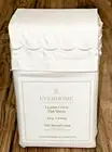 Everhome Egyptian Cotton Flat Sheet King - California King Bright White Scallop