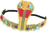 [ABOOFAN] Ancient Egyptian Headdress Snake Style Headband Cosplay Hair Accessory Headdress Prop Snake Headdress for Cosplay Egyptian Snake Headdress Festival Hair Decor Cosplay Headdress