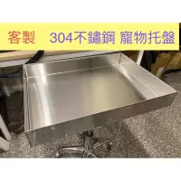 在飛比找蝦皮購物優惠-304不鏽鋼寵物托盤尿便盆砂盆白鐵盤鳥籠狗籠便盆盤子籠底盤寵