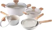 Non-Stick Cast Aluminum Cookware Set - Durable Kitchen Cookware for Everyday Coo