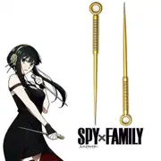 Spy X Family Yor Forger Weapon Gold Needles Thorn Princess Cosplay Accessories Halloween Carnival Masquerade Yor Briar Roleplay Party Props -NMAOV