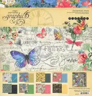 GRAPHIC 45 "FLUTTER" BUNDLE BUTTERFLIES, BUGS NATURE RETIRED SCRAPJACK'S PLACE