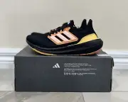 Adidas UltraBoost Light Black Orange Yellow Running Shoes Mens Size US 8 New ✅