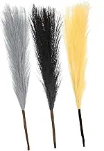 ULDIGI 3Pcs Artificial Arrangement Faux Pampas for Wedding Home Decor and Events Long Stem and Colors for Bouquets and Photography