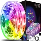 130ft Led Strip Lights (2 Rolls of 65ft) Bluetooth Smart App Control RGB Led ...