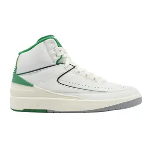 Nike 休閒鞋 Air Jordan 2 Retro 男鞋 白 幸運綠 AJ2 皮革 經典款 高筒 DR8884-103
