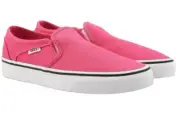 Vans Women's Asher Trainers Sneaker, Canvas Honeysuckle, 7.5 Slip On NEW