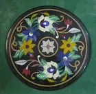 24 Inches Marble Sofa Table for Hallway Marquetry Art Marble Coffee Table Top