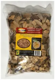 SF312 BBQ Smoking Grilling Chips 1kg Apricot Wood; Sweet mild flavoured smoke, u