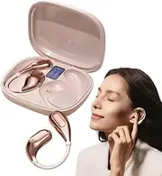 Wireless Headphones - Open Earbuds for Running | Comfortable Stereo Earphone for Cycling Workout Airplane Travel Motorcycle Gym Game Use
