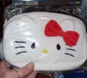 Sanrio Hello Kitty Plush Cosmetic or Pencil Zipper Pouch So Cute!!!