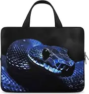 Laptop Case Sleeve Shockproof Computer Carrying Bag Blue Snake Notebook Case Cover Laptop Bag Water Resistant Computer Cases Tablet Briefcase for Travel Business 12 Inch