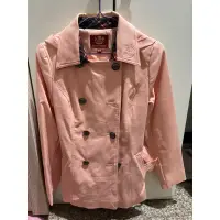 在飛比找蝦皮購物優惠-Knightsbridge橘粉色風衣外套