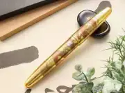 Wancher Dream Pen Rising Sun Maki-e Urushi Fountain Pen Gold Dragon F Nib