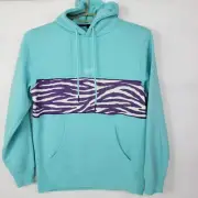 Neff Hoodie Men's Small Blue Hooded Sweatshirt Pullover