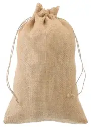 8" x 12" Burlap Bags with Drawstring - Natural Jute Real Burlap Sack 8x12 Inch
