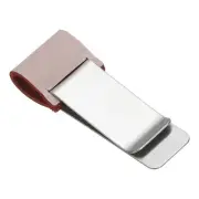 Pen Loop for Notebook, Stainless Steel Clip Pen Holder, Matte Pink