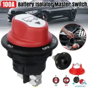 100A 12V AUTO MINI PANEL MOUNT BATTERY ISOLATOR SWITCH KIT CAR MARINE KILL CUT