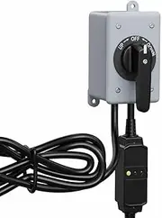 AMS Boat Lift Switch with 3-Position (Spring Return or Maintained)– Up to 2-HP Motors, Equipped with Corrosion-Resistant Stainless Steel Terminals (Maintained Switch: with GCFI & 21 Ft Cable)