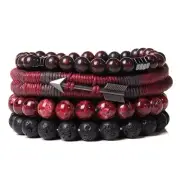 Natural Labradorite Bracelets Set Clear Energy Real Hematite Bracelets