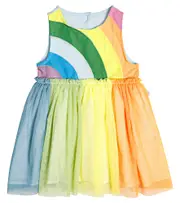 [Stella McCartney Kids] Stella McCartney Kids Baby rainbow tulle dress M 3 multicoloured