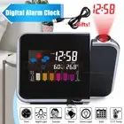 LCD Digital Display Projection Projector Clock Weather Time Temperature Alarm AU