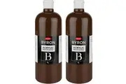 2x Jasart Byron 1L Acrylic Paint Medium-Bodied Craft Painting Burnt Umber