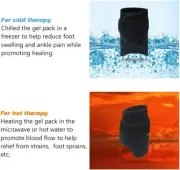 WORLD-BIO Foot Ankle Ice Gel Pack for Follow and Sole, Hot Cold Therapy Reusable
