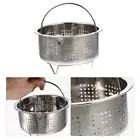 Silver Stainless Steel Steamer Portable Rice Cooker Food Steamers