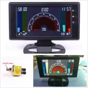 5"LCD Digital 6in1 Multifunction Gauge Car Tachometer/Water Temp/Clock/RPM Meter (for: Peugeot)