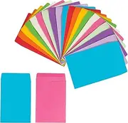200 Packs Self-Adhesive Small Parts Packets Envelopes Kraft Self Sealing Seed Envelopes Coin Stamps Storage for Home Garden Wedding and Office (2.25×3.5 Inch)