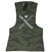 Under Armour X Project Rock 100 Percent Tank 1370488 310 Green Men’s Size XL NWT