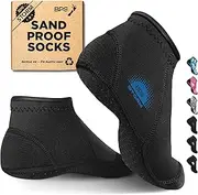 BPS Storm Neoprene Socks (Black/Snorkel Blue Logo V2, S)
