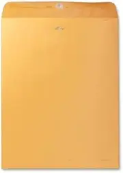 Business Source Heavy-Duty Clasp Envelopes - Clasp - #98-10" Width x 15" Length - 28 lb - Clasp - Kraft - 100 / Box - Kraft