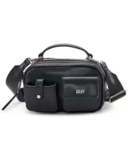 Dkny Zyon Small Camera Bag - Black, Silver-Tone