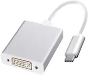 USB 3.1 Type-C Male to DVI Female Converter USB-C Thunderbolt 3 to DVI-I Display Adapter Full HD
