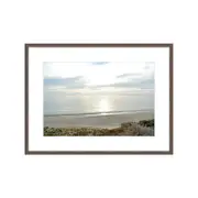 Australiana Day At The Beach Framed W/ Large White Border 50x75cm