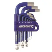 New Kincrome 9 Piece Metric Ball Point Ends Hex Key Wrench Set Short Series