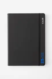 [Typo] Typo - 2025 26 A4 Personalised Weekly Buffalo Diary - Black SOLID BLACK