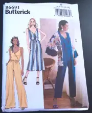 Butterick Pattern B6691 Ms Jumper 3 Lengths w/Leg Opts & Kimono Jacket Sz 6-14