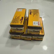 Kodak Professional Tmax 100 Film 120 5 rolls Exp. 10/2004 Black & White Negative