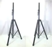 (2) Two LASE DJ / PA Metal Tripod Stands For Powered or Passive Speakers