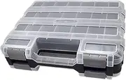 Stgfyxgs Small Parts Organizer Fly Fishing Box with Removable Separators Tools Box -hardware -hardware -container for Pearl Fastening Elements Nails, Gray