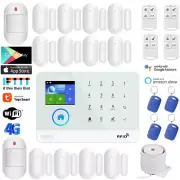 K03 WIFI 4G SMS TUYA APP Wireless Wired Home Security Burglar Alarm System+RFID