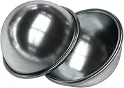 IWOWHERO 2pcs Bath Ball Shapes Bath Kits Tubs Bath Moulds Tool for Bath DIY Bath Pudding Bathtub Bathbomb Soap Making DIY Shower Sphere Silver