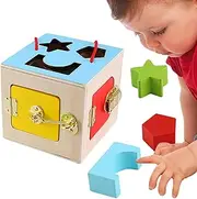 Latches Box Toy - Sensory Fidget Toys for Kids | Creative Practical Life Skills Learning Toys with Various Lock Mechanisms for Kids, Parents, Chidren