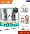 Nail Force BIAB Nail Builder Gel For Nails 15ml UV LED Clear Polygel Nail Pol...