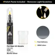 Touch Up Paint For Opel All Models GXK Bonito Silver With Polish Paste