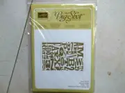Stampin Up SIZZIX Big Shot Embossing Folder ALPHABET PRESS Retired