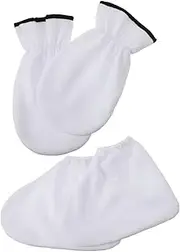 [BESTYASH] 4Pcs Paraffin Wax Gloves and for Hand Foot Care Durable Covers for Home Moisturizing Heat Therapy